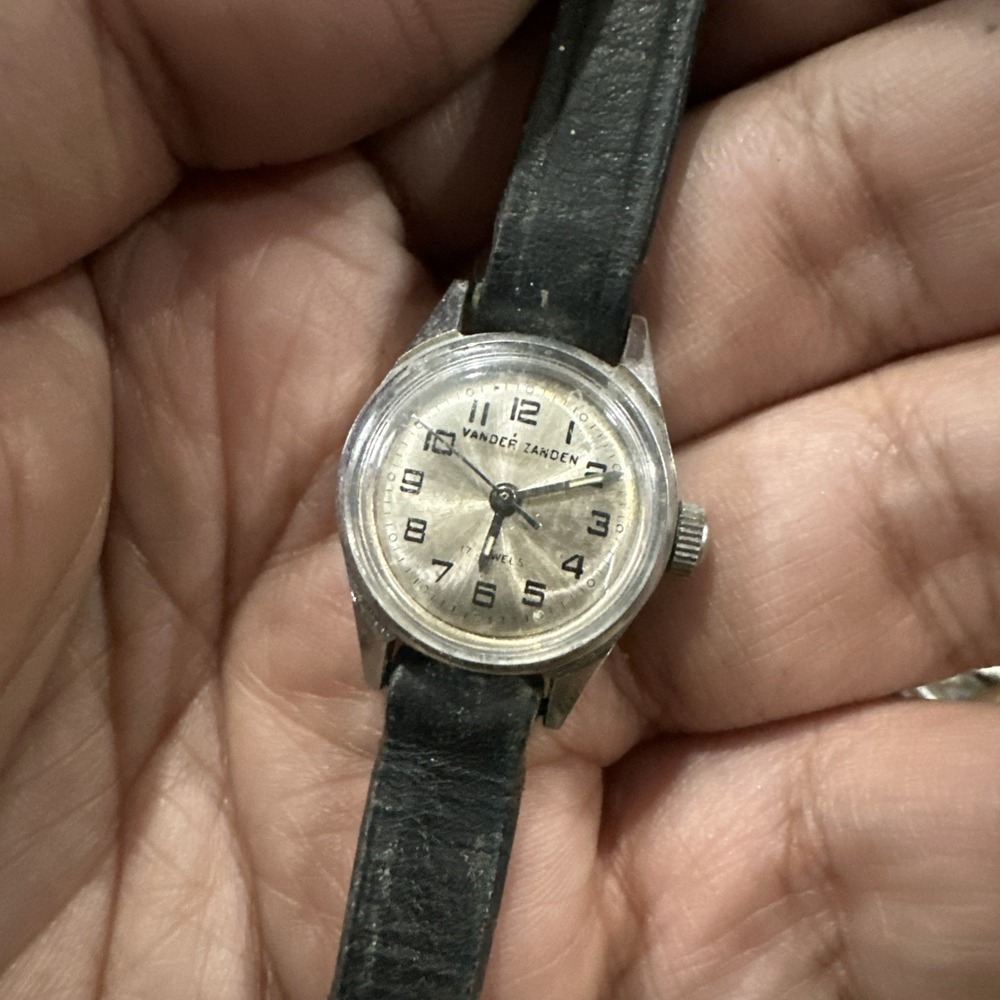 Vintage Vander Zanden 17 Jewel Mechanical Ladies watch Swiss 20mm For Repair